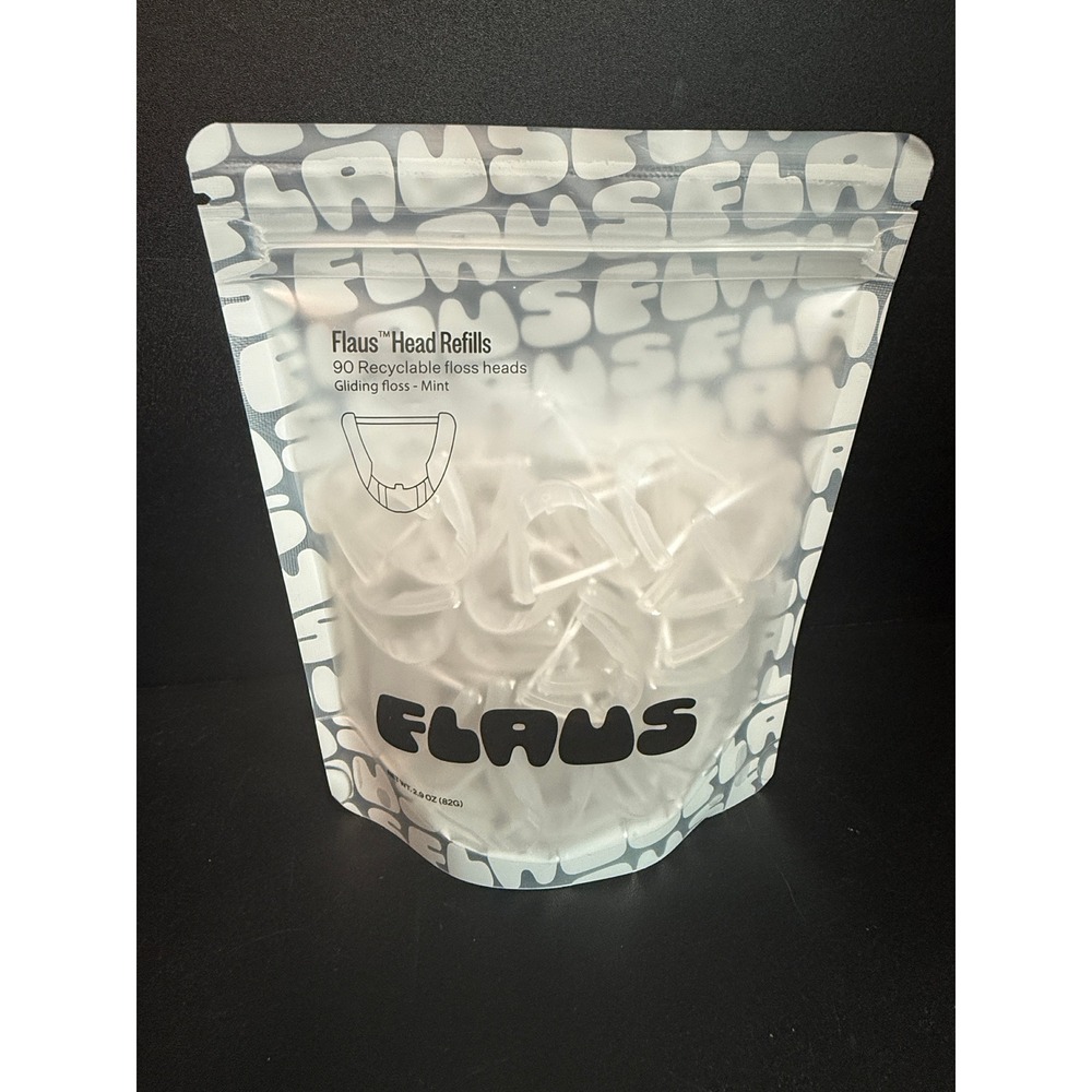 Flaus Head Refills New 90 Recyclable Floss Heads Gliding Mint